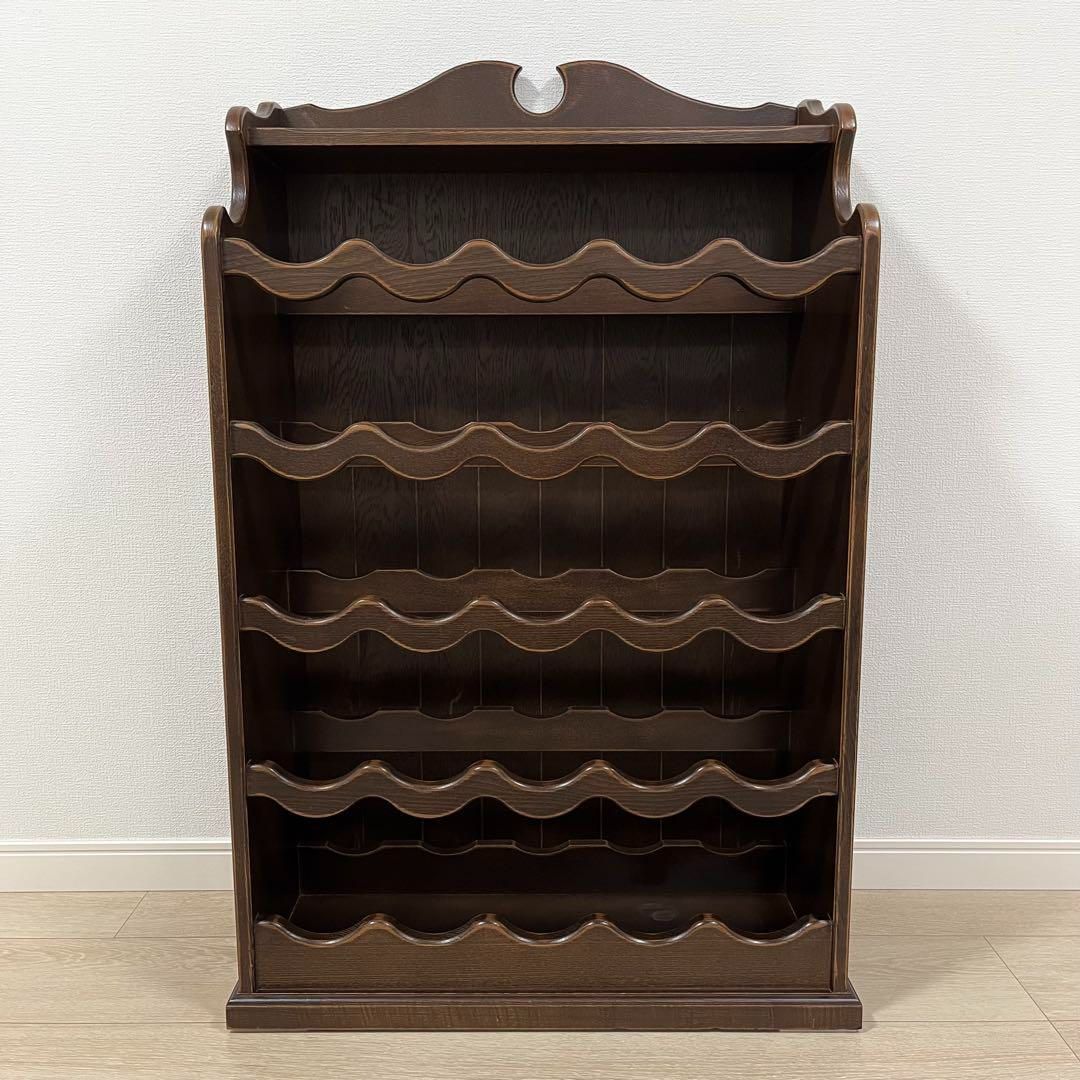 さ7 品 パリの雑貨屋 25本収納ワインラック ワインストックケース 天然木 アンティーク カントリー