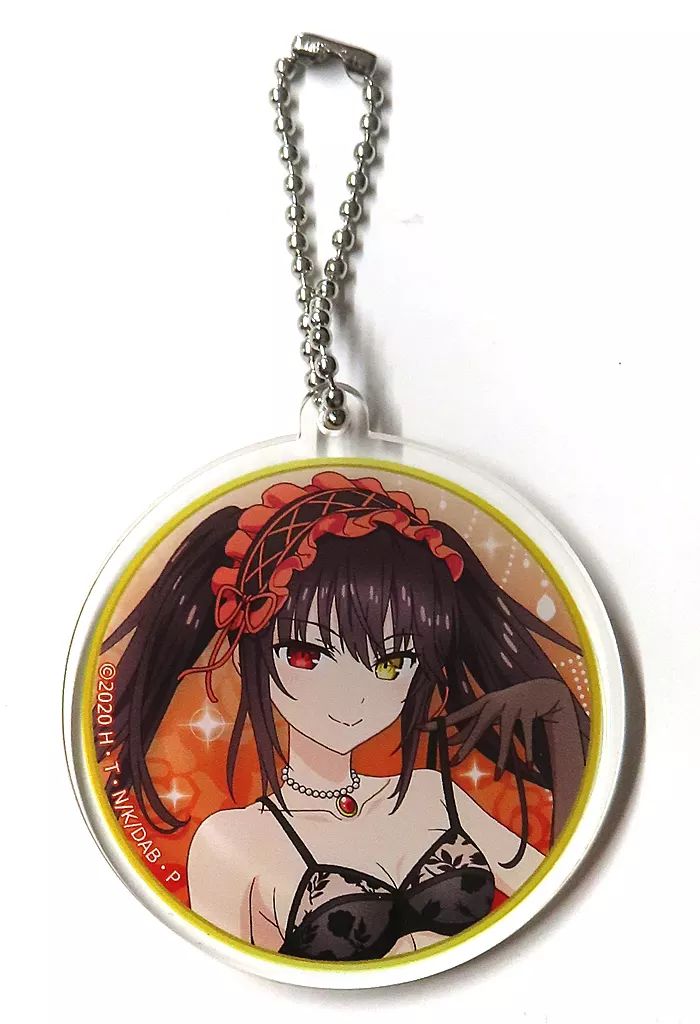 中古】キーホルダー 時崎狂三(ランジェリー衣装/円形) アクリル