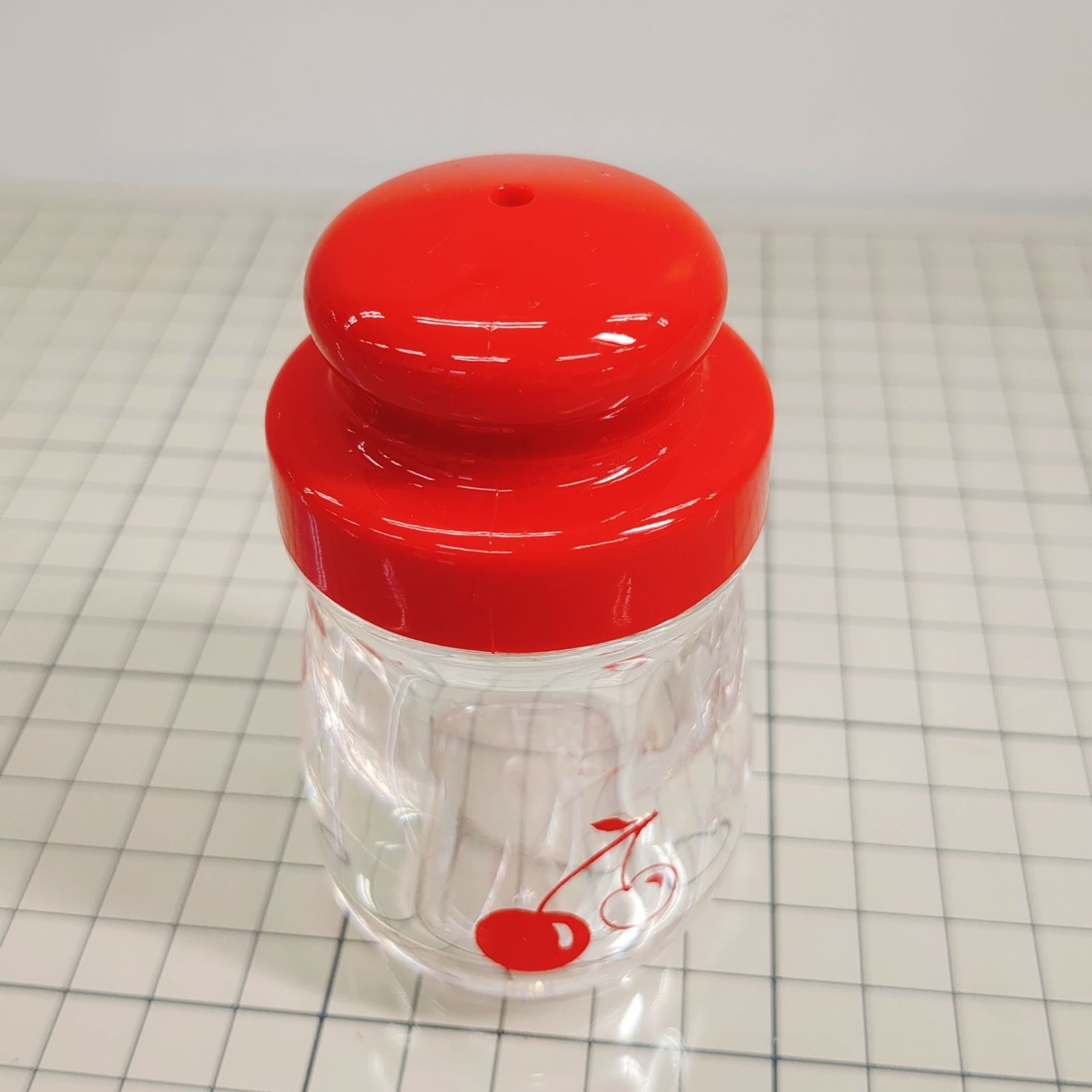 昭和レトロポップ🍒さくらんぼ柄 調味料入れ 4個セット & 回転ラック