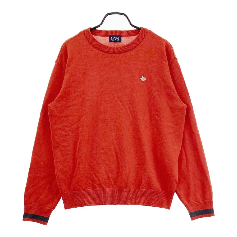 サイズ：5 PEARLY GATES パーリーゲイツ ニットセーター ウール レッド