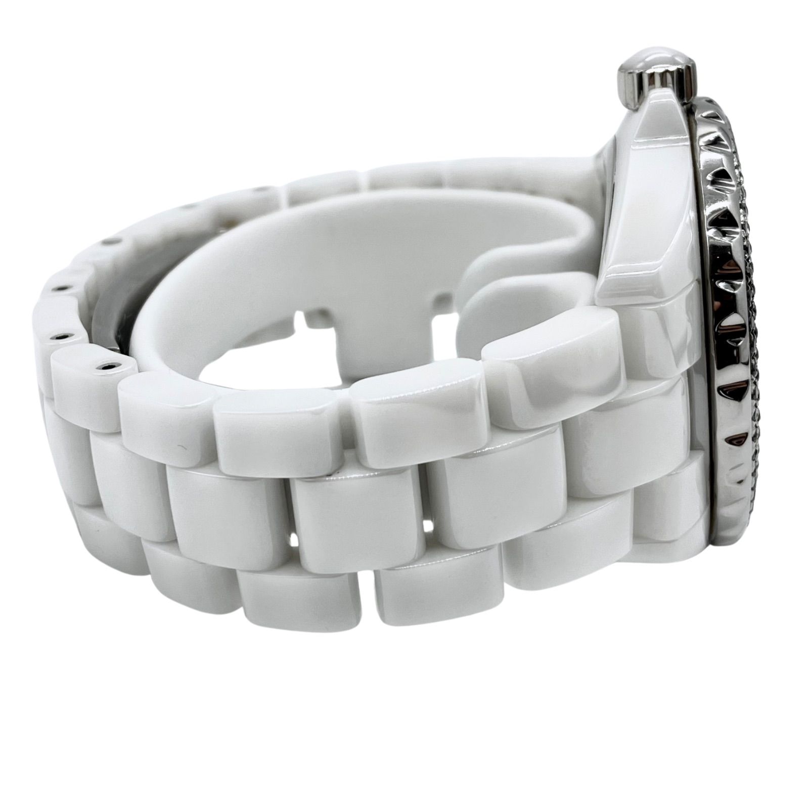 点検済】 CHANEL シャネル J12 H1631 12P ブラックダイヤ セラミック 