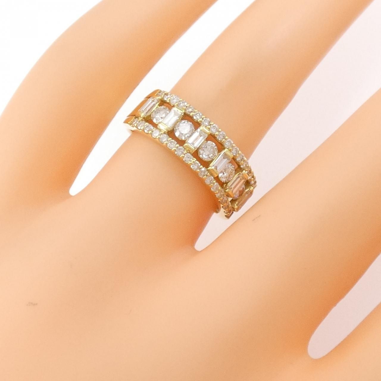 1.00ct 天然ダイヤリング 5.9g Pt900 天然ダイヤモンド1.00ct リング