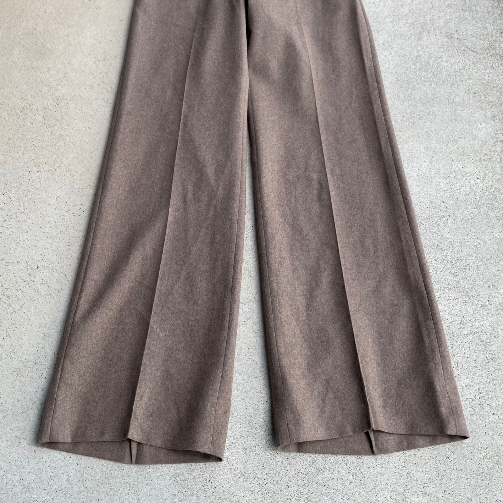 ハンガリー製 vintage 70s wool flare slacks beige W32 - メルカリ
