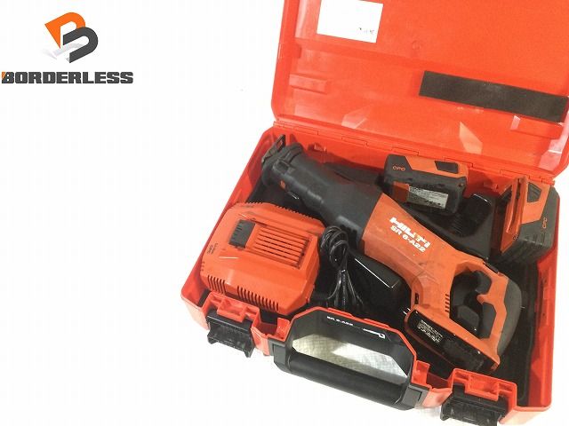 ☆中古品☆HILTI ヒルティ 22V 充電式レシプロソー SR6-A22 バッテリー2個 B22/5.2 B22/4.0 充電器 ケース付  コードレス セーバソー 94669 - メルカリ