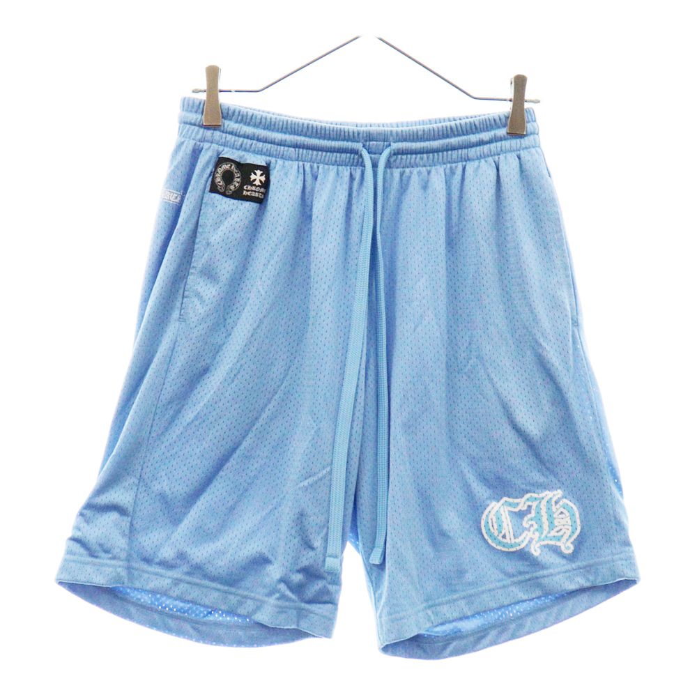 CHROME HEARTS (クロムハーツ) MESH VARSITY SHORTS CHプリント 