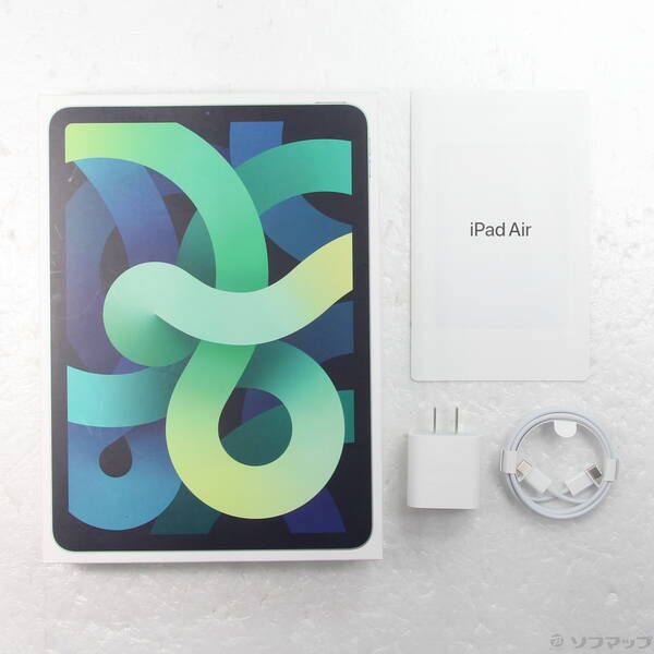 中古品〕 iPad Air 第4世代 64GB グリーン MYFR2J／A Wi-Fi【349