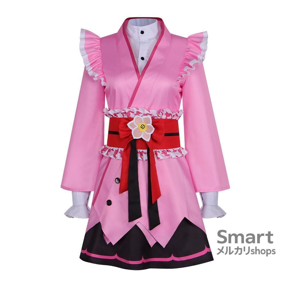 コスプレ 衣装 赤城結奈 新里杏珠 北原鏡華 魔女団 花屋制服風 アニメ