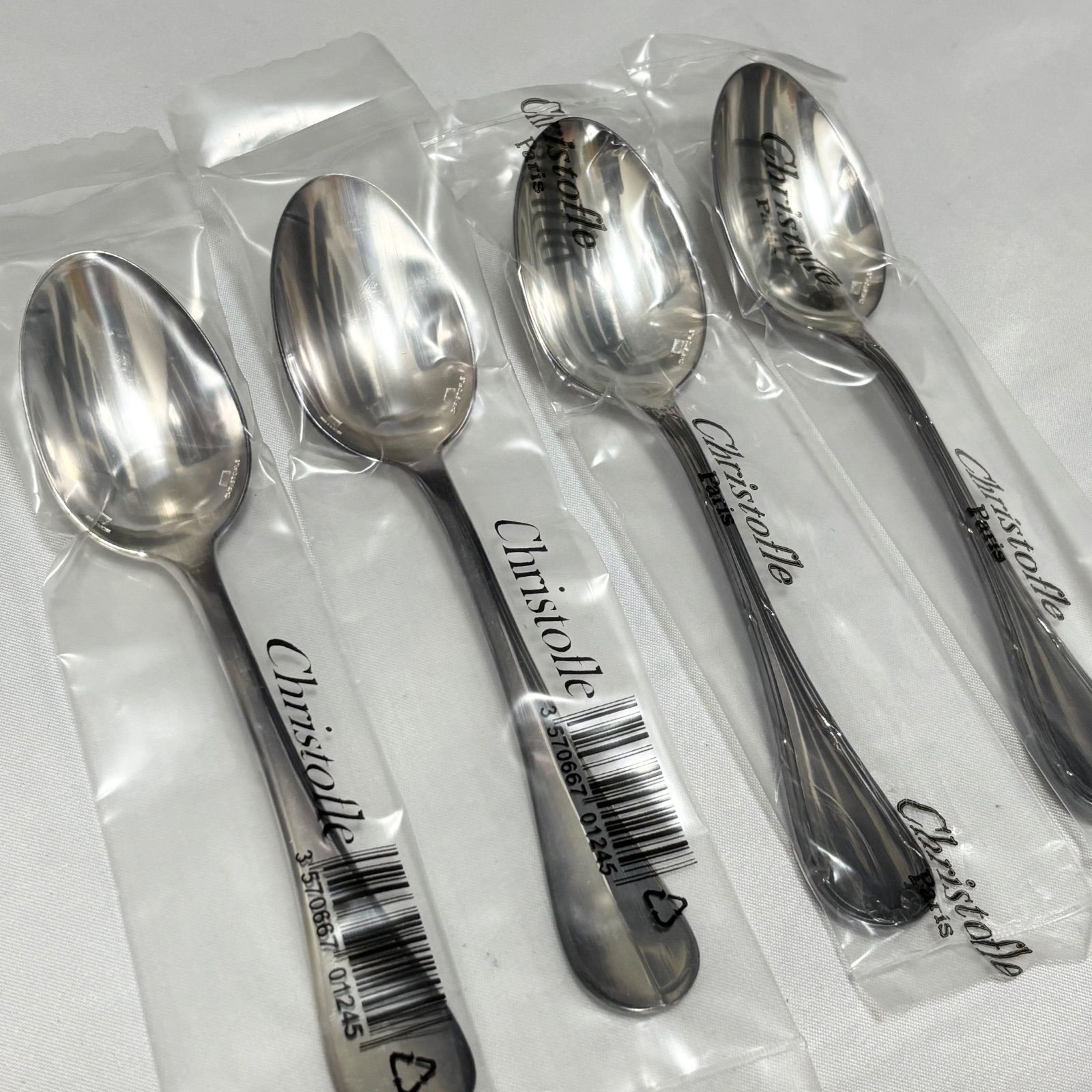 【新品・未使用】クリストフル Christofle アイススプーン5本セット Christofle クリストフル アイスクリームスプーン 5本 4本未開封 送料