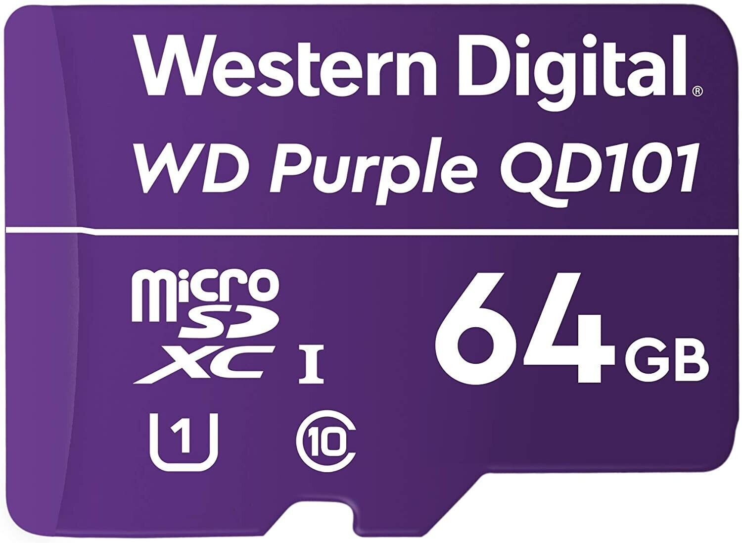 - WESTERN DIGITAL PURPLE 64GB microSD 特殊監視 WD64MSD