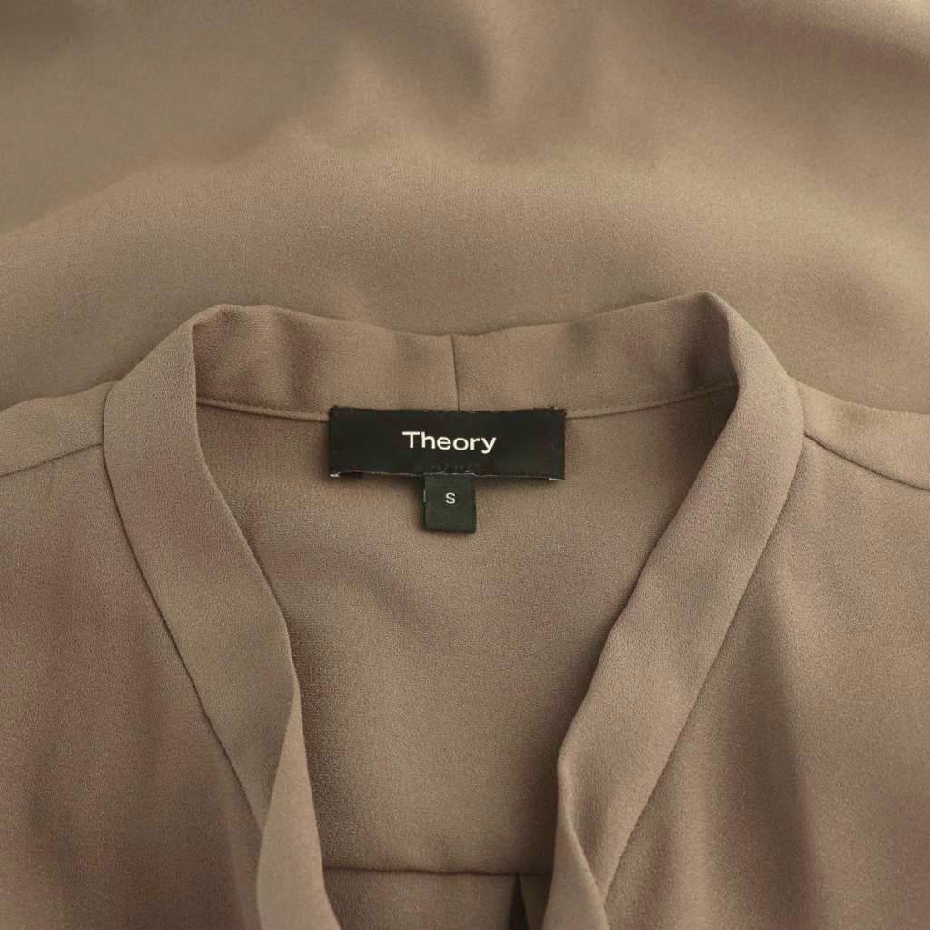 セオリー Theory 23SS Prime GGT Tie Blouse ボウタイブラウス