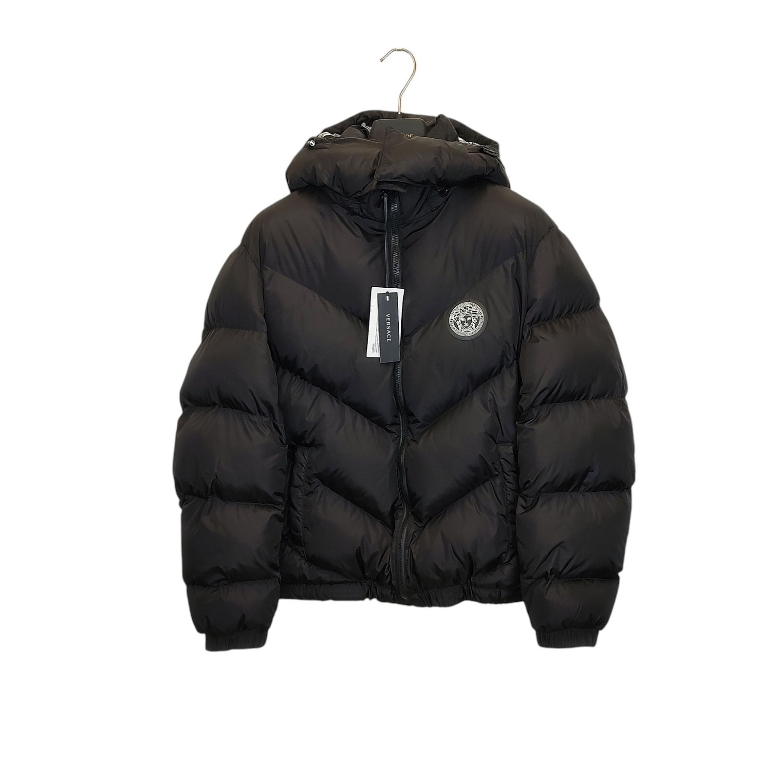 VERSACE ヴェルサーチ ダウンジャケット 1012270 48 ブラック - メルカリ