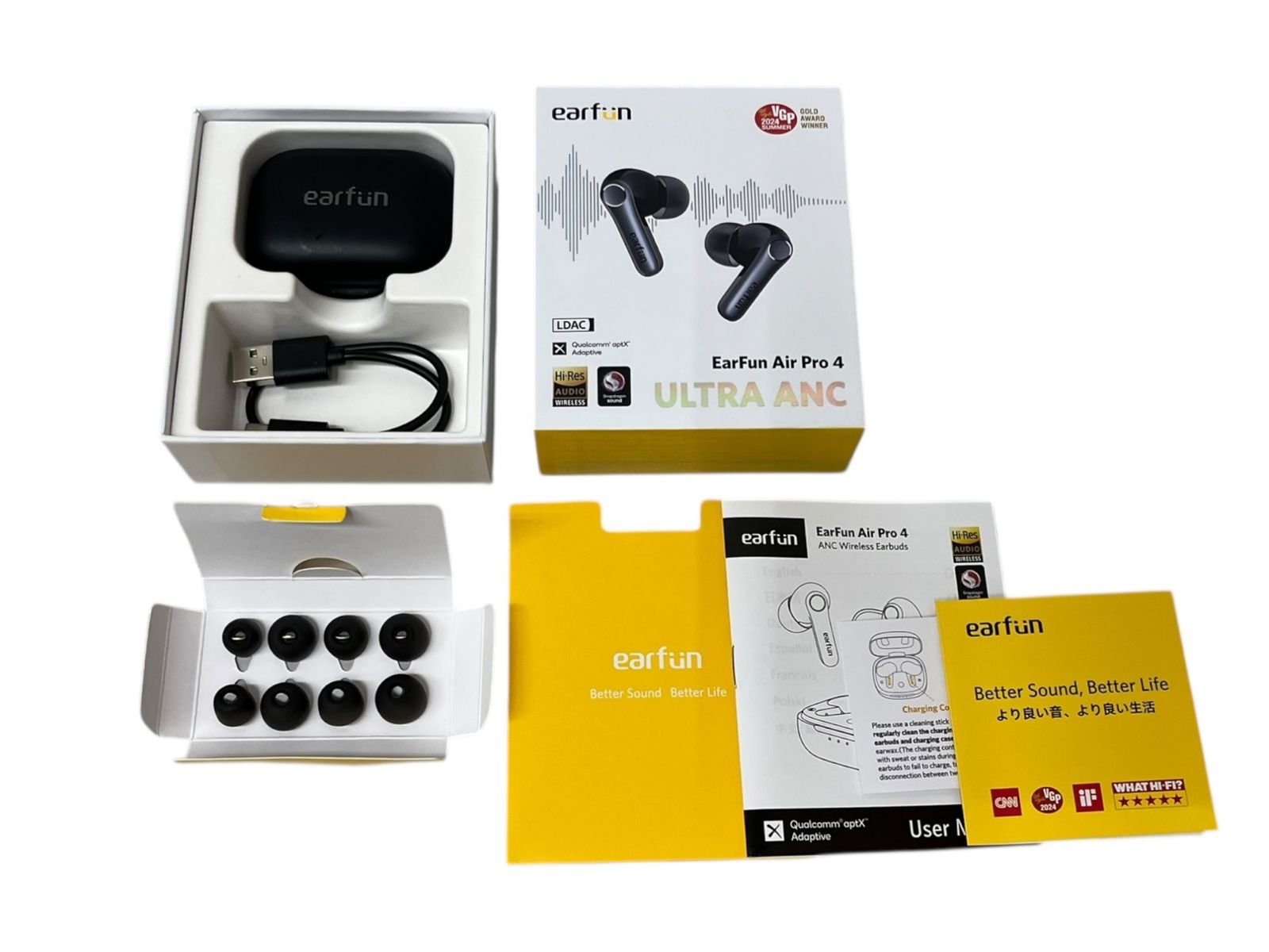 EARFUN(イヤーファン) AIR PRO 4 ULTRA ANC エア プロ 4 ワイヤレス 