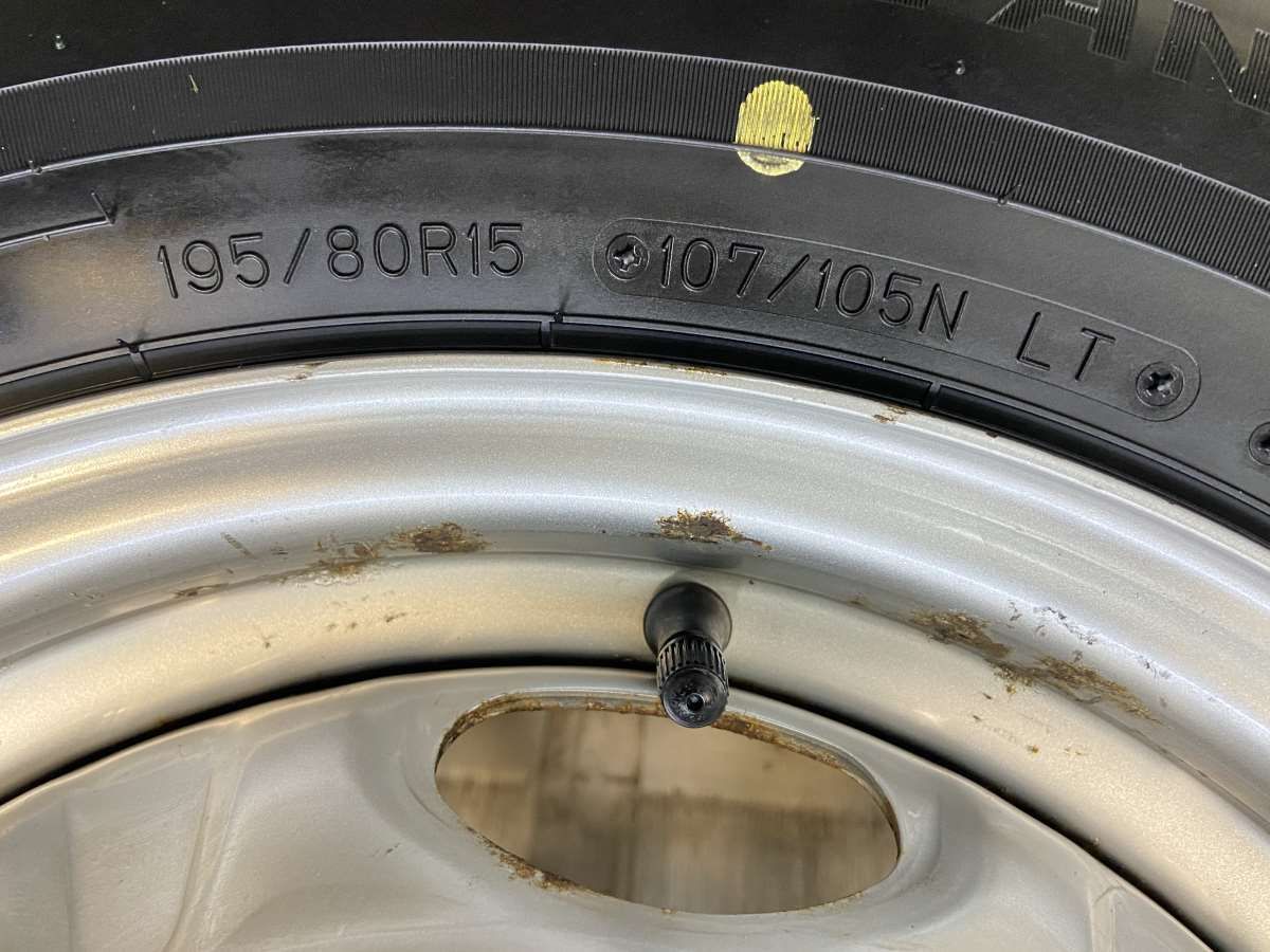 195 80R15 107 105LT ダンロップ ウィンターマックス LV01 for VAN 日産純正 15x5.5 139.7-6穴 タイヤ スタッドレスタイヤ ホイールセット 4本セット w15250926012 TRITUETUBI_COM