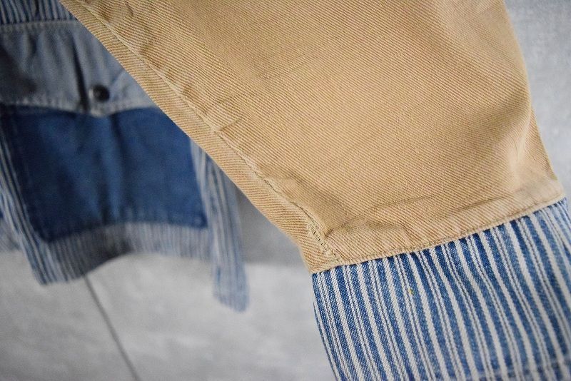 新品 グラッドハンド チェックエンパイア カバーオール ベージュ