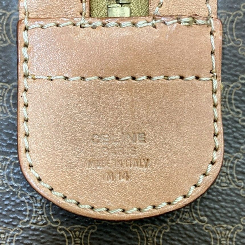希少ラージサイズ CELINE ボストンバッグ 鍵 カデナ 南京錠 ショルダー