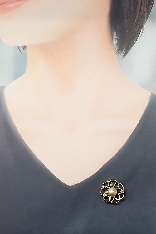 南洋真珠 ブローチ