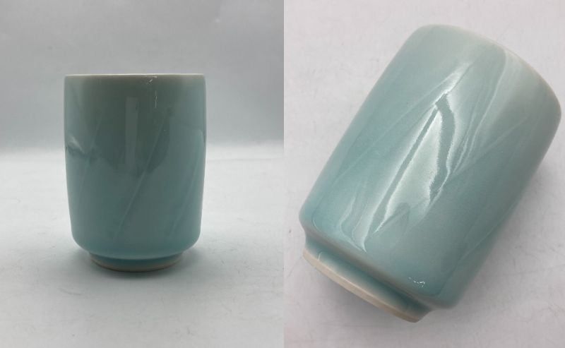門工房 山田光 白青磁 茶器 急須 湯呑 走泥社 中古 D4 門工房 山田光 白青磁 茶器 急須 湯呑 走泥社 中古 D4 食器