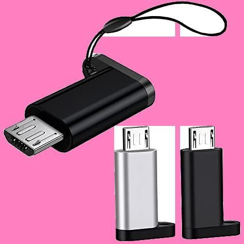 マイクロUSB-タイプC 変換アダプター 3個セットUSB Type C to Micro