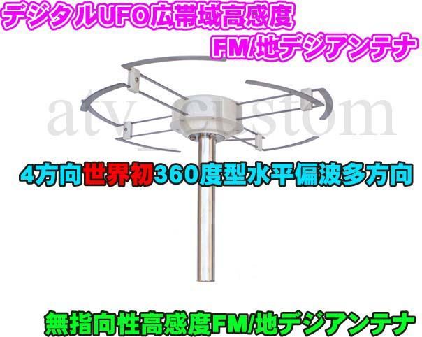 CL755 Gタイプ UFO アンテナ 高感度 無指向性 地デジ デコトラ テレビアンテナ キャンカー 車載 トラック キャンピングカー 車中泊  バンライフ - メルカリ