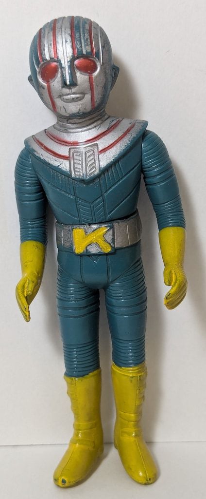 ロボット刑事　ソフビ　ポピー　ミニサイズ ポピー ミドルサイズ/VINソフビ ロボット刑事K(青成型/140mm