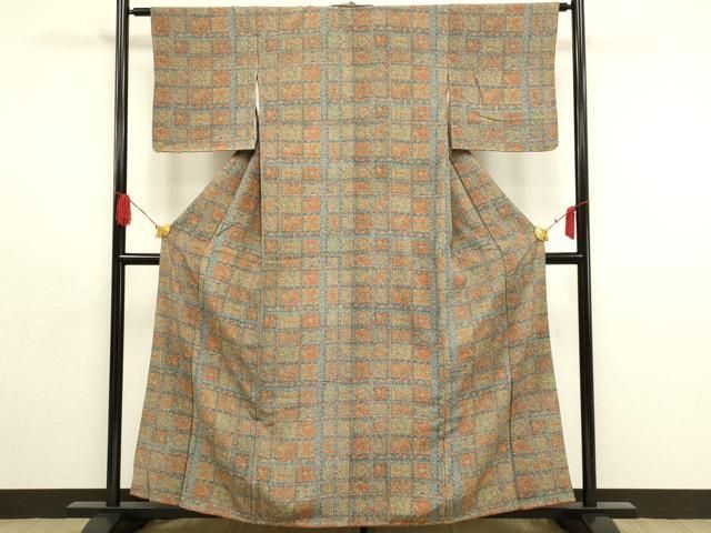 平和屋着物○上質な紬 縞 正絹 逸品 DAAW5077ud