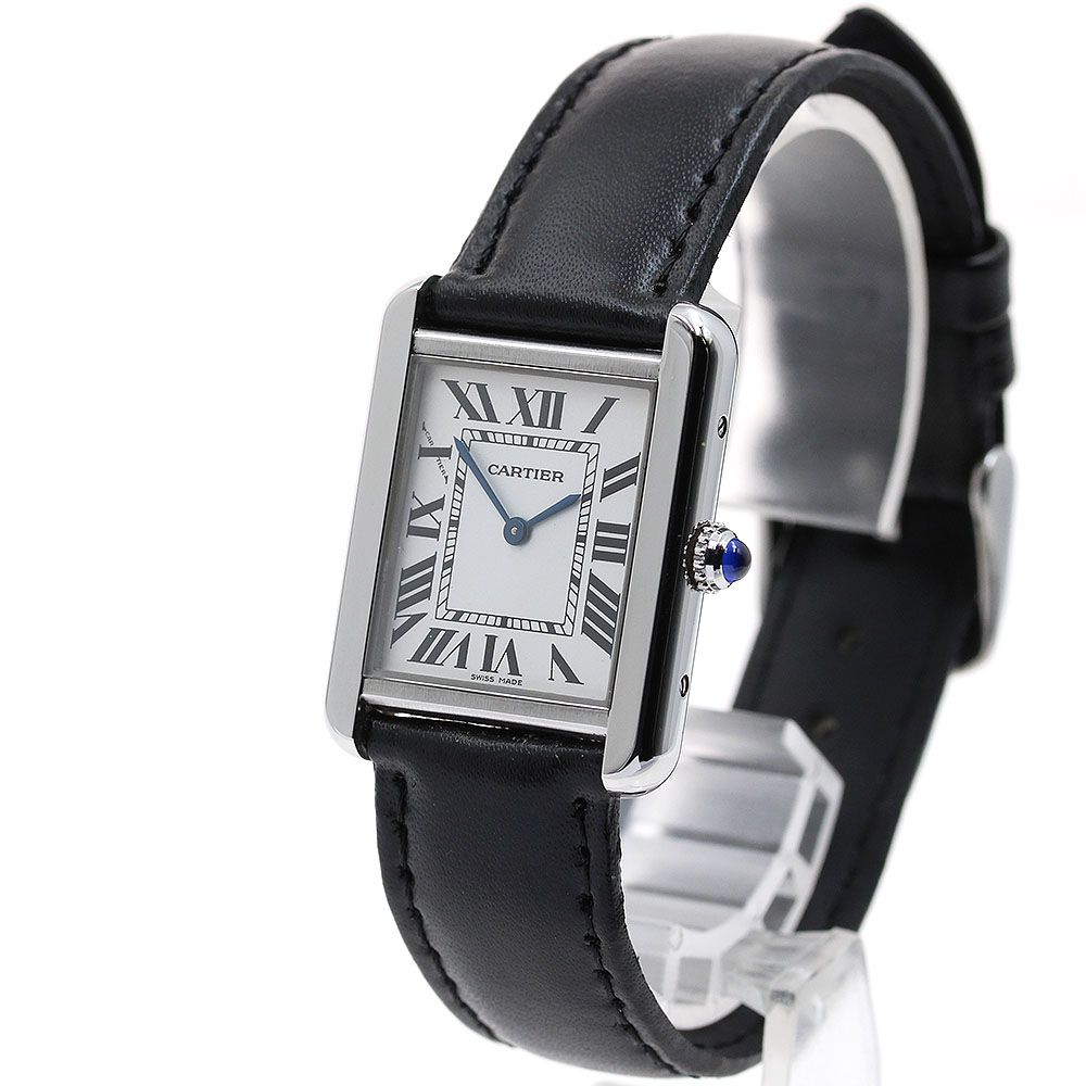 カルティエ CARTIER W1018255 タンクソロ SM クォーツ レディース良品_  