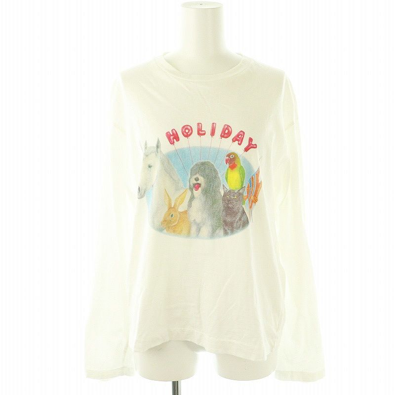 HOLIDAY ホリディ　SUPER FINE ロンT ZOO 新品未使用 ホリデイ holiday SUPER FINE L/S T-SHIRT ZOO ロンT カットソー