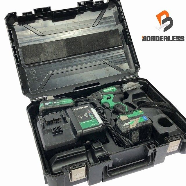 品 HIKOKI ハイコーキ 36V 13mm コードレス振動ドライバドリル DV18DE 本体 バッテリー2個 充電器 ケース 116482