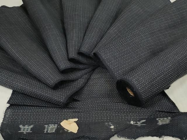 平和屋着物▽夏物 本場大島紬 夏大島 反物 着尺 絣文様 逸品 未