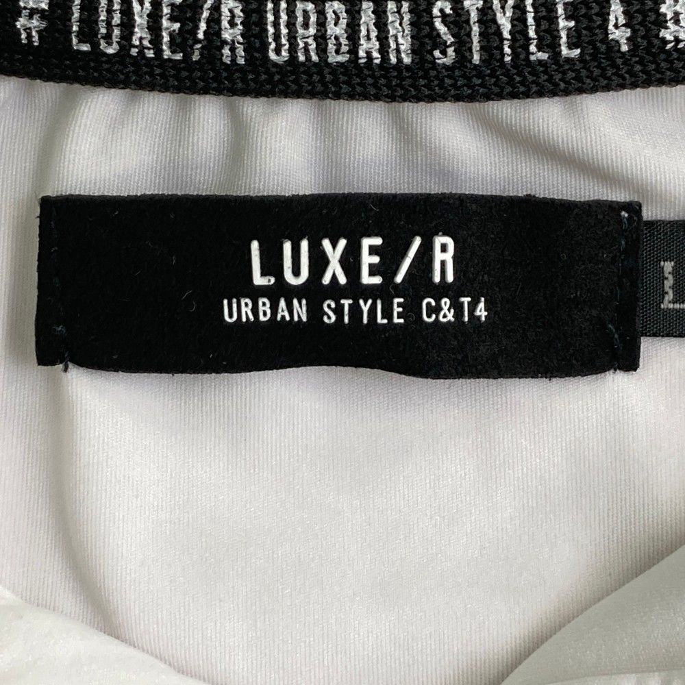 サイズ：L LUXE/R ラグジュ ; 半袖ポロシャツ  ブラック系 [240101425314] ゴルフウェア メンズ ストスト サイズ：L LUXE/R ラグジュ ; 半袖ポロシャツ ブラック系