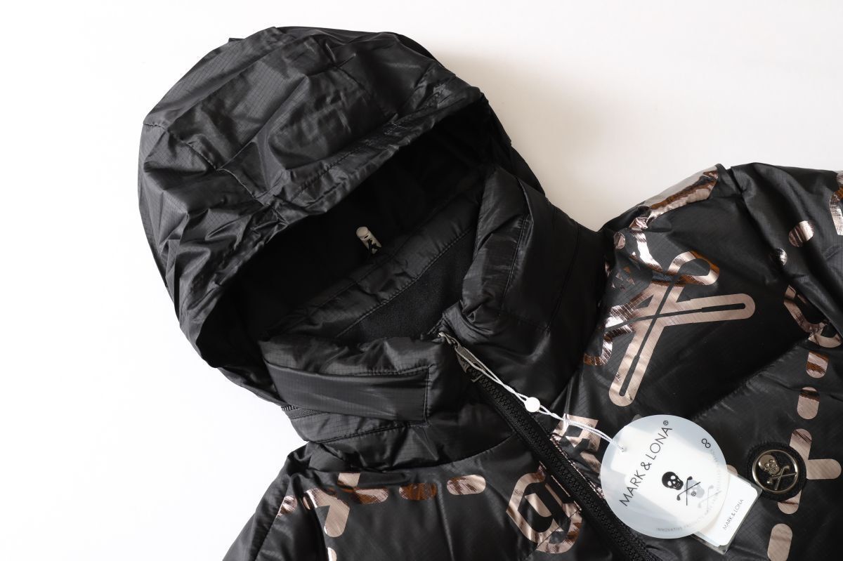 韓国限定モデル☆MARK&LONA マーク&ロナ☆スカルロゴフーディーダウン