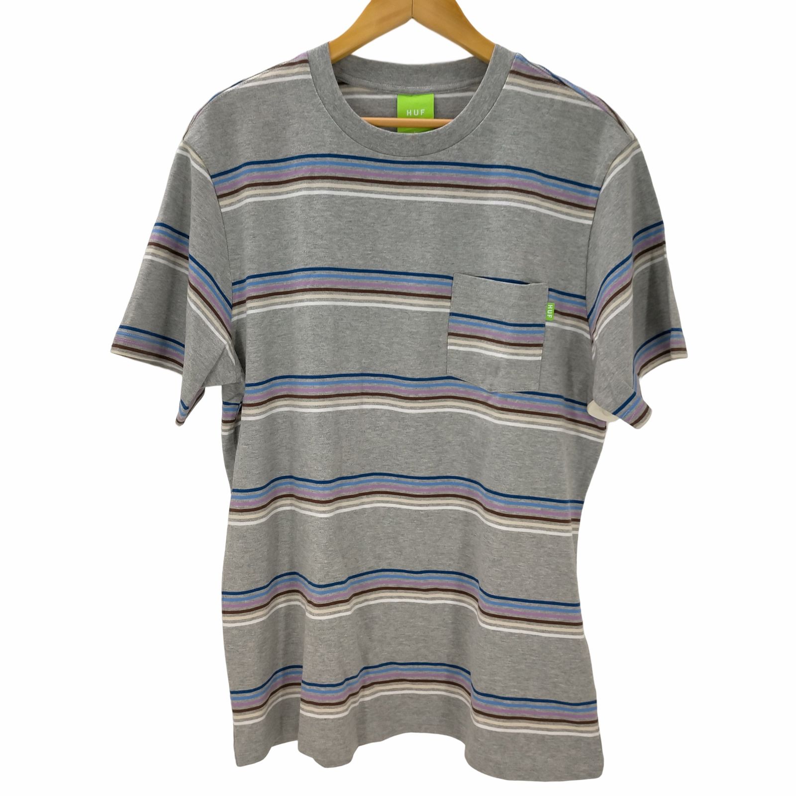 ハフ HUF 22SS BOLINAS STRIPE POCKET TEE ボーダー ポケット Tシャツ