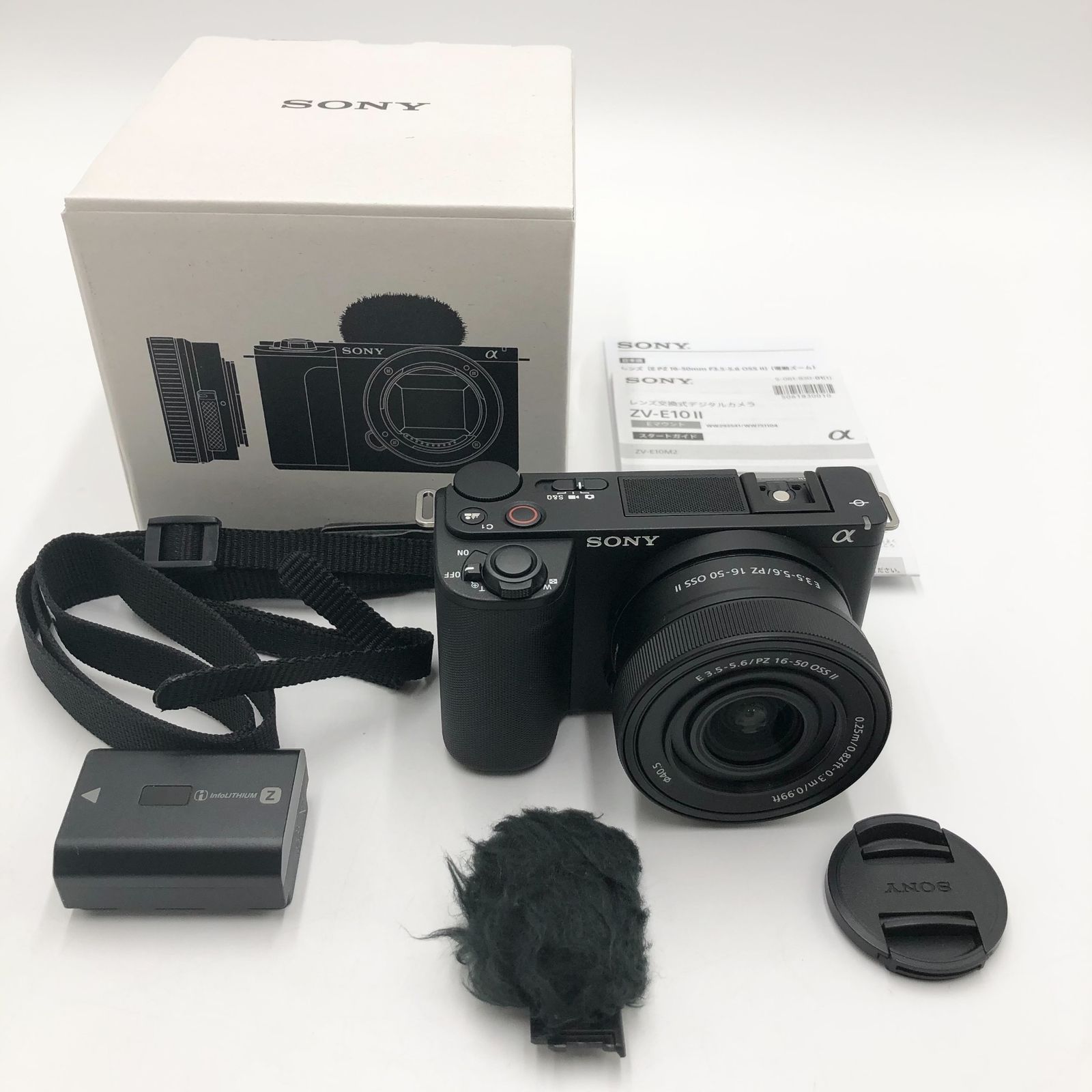 SONY ソニー Vlog用カメラ レンズ交換式VLOGCAM APS-C ミラーレス一眼カメラ ZV-E10M2 パワーズームレンズキット 同梱レンズ SELP16502 ウィンドスクリーン付属 ブラック ZV-E10M2K BQ