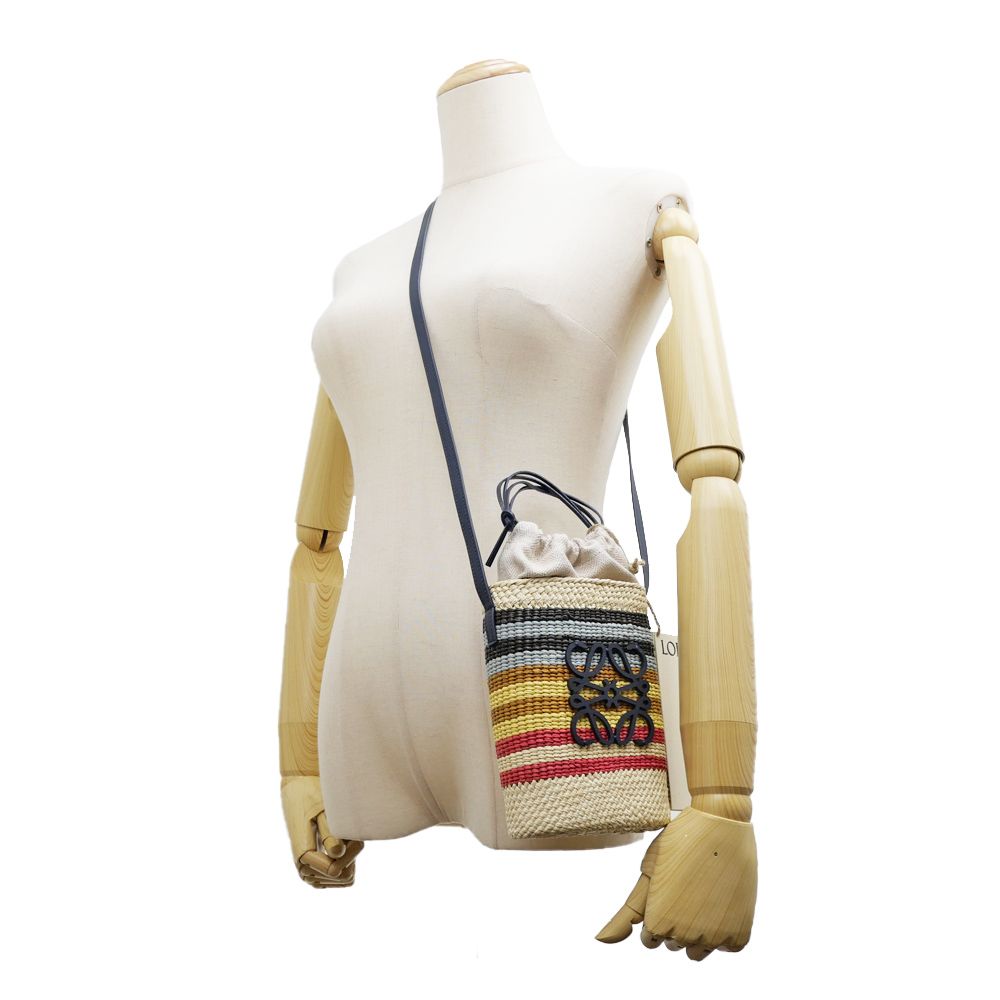 名東】【LOEWE】ロエベ スクエアポケット ショルダーバッグ