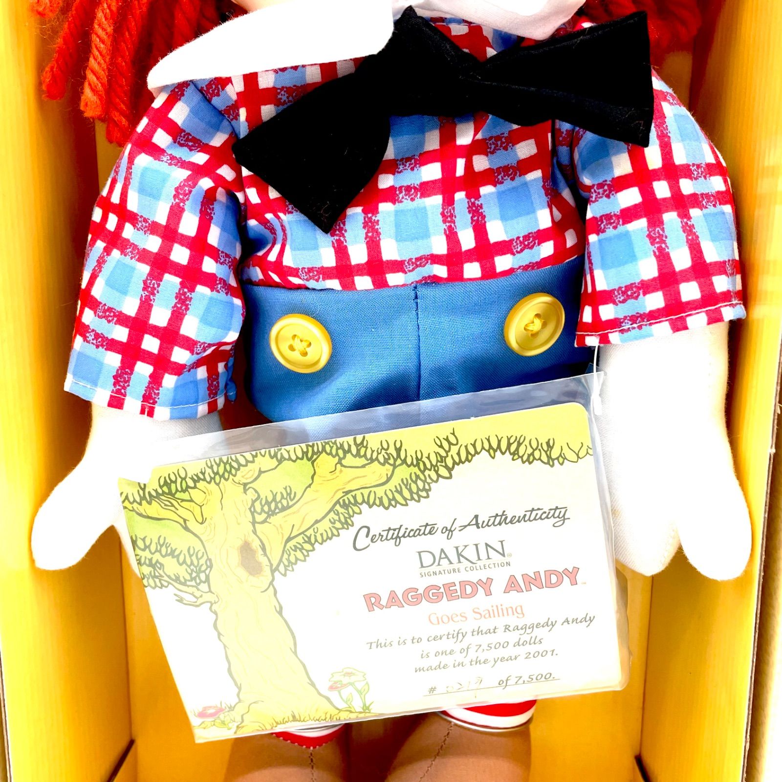 7500体限定＊DAKIN RAGGEDY ANDY Goes Sailing 2001年 DAKIN製 