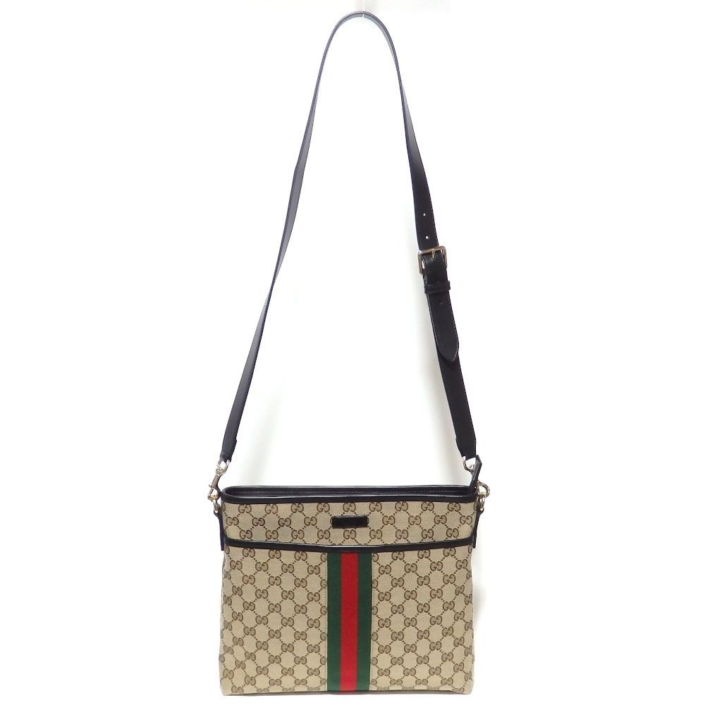 GUCCI】 グッチ GGキャンバス シェリーライン ショルダーバッグ 388926