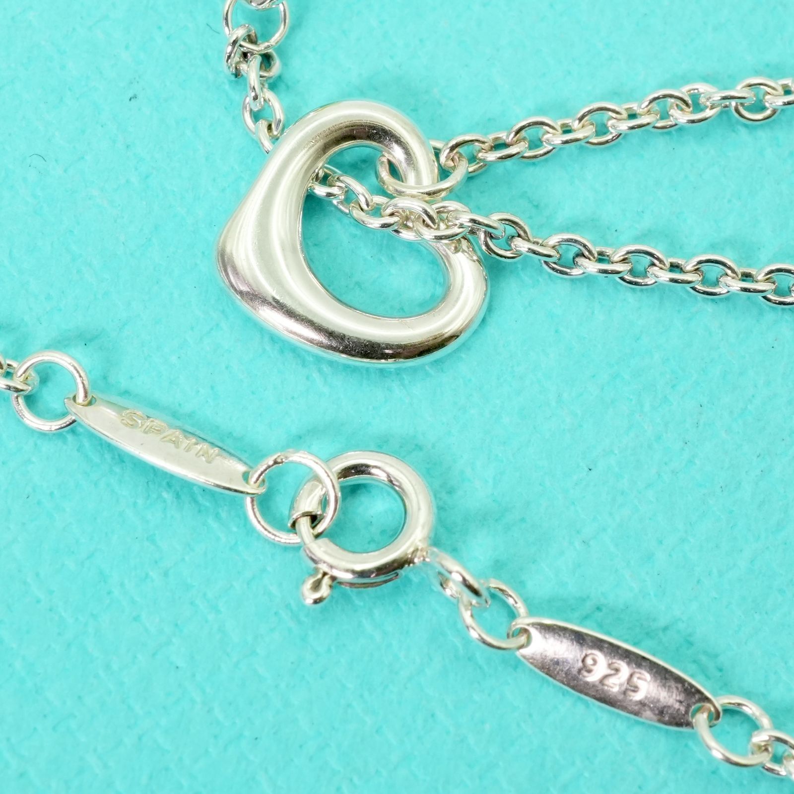 美品】Tiffany ティファニー オープンハート パール ネックレス 925 