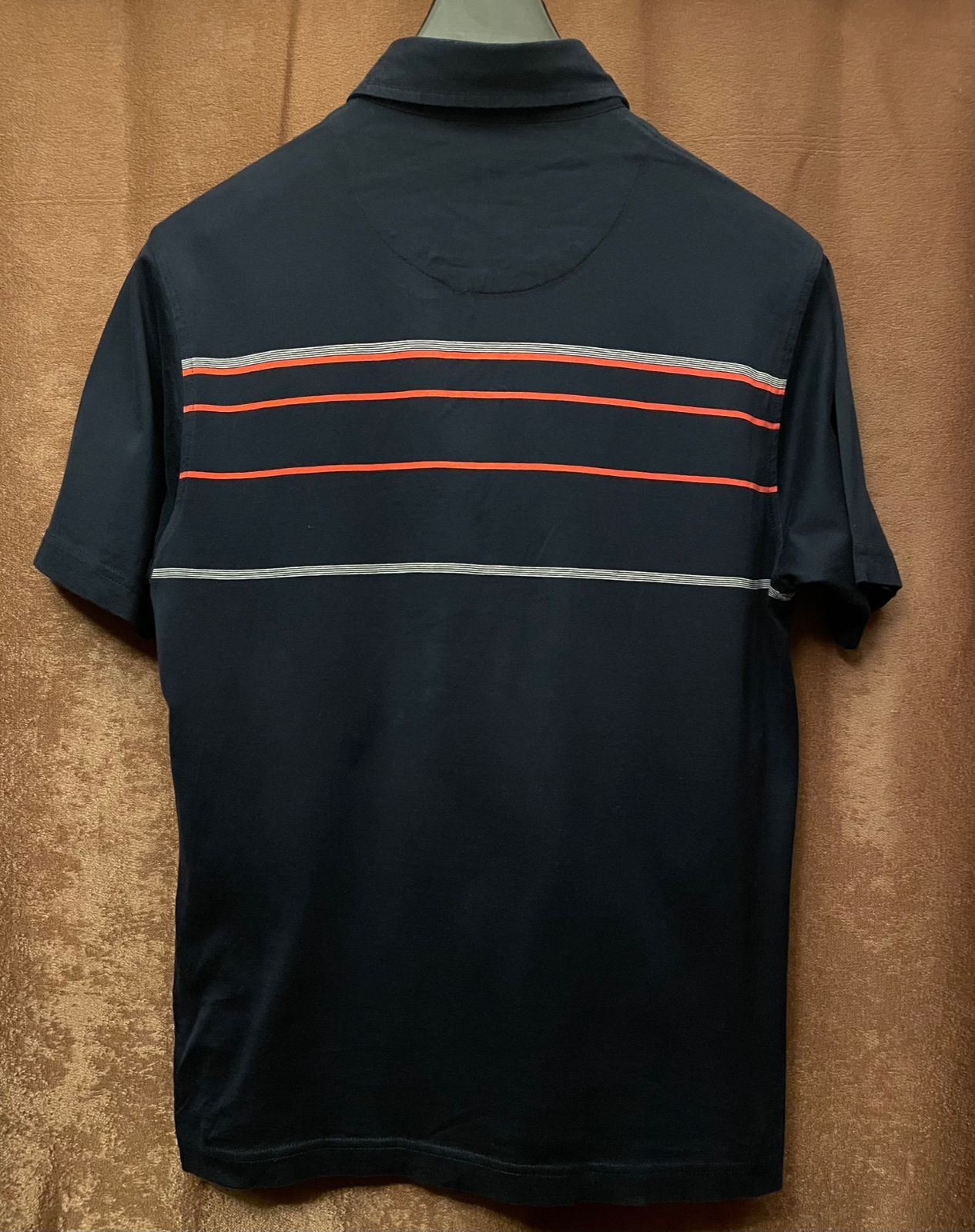 dunhill ENGINEERED FIT 半袖ニットポロシャツ ネイビー Sサイズ