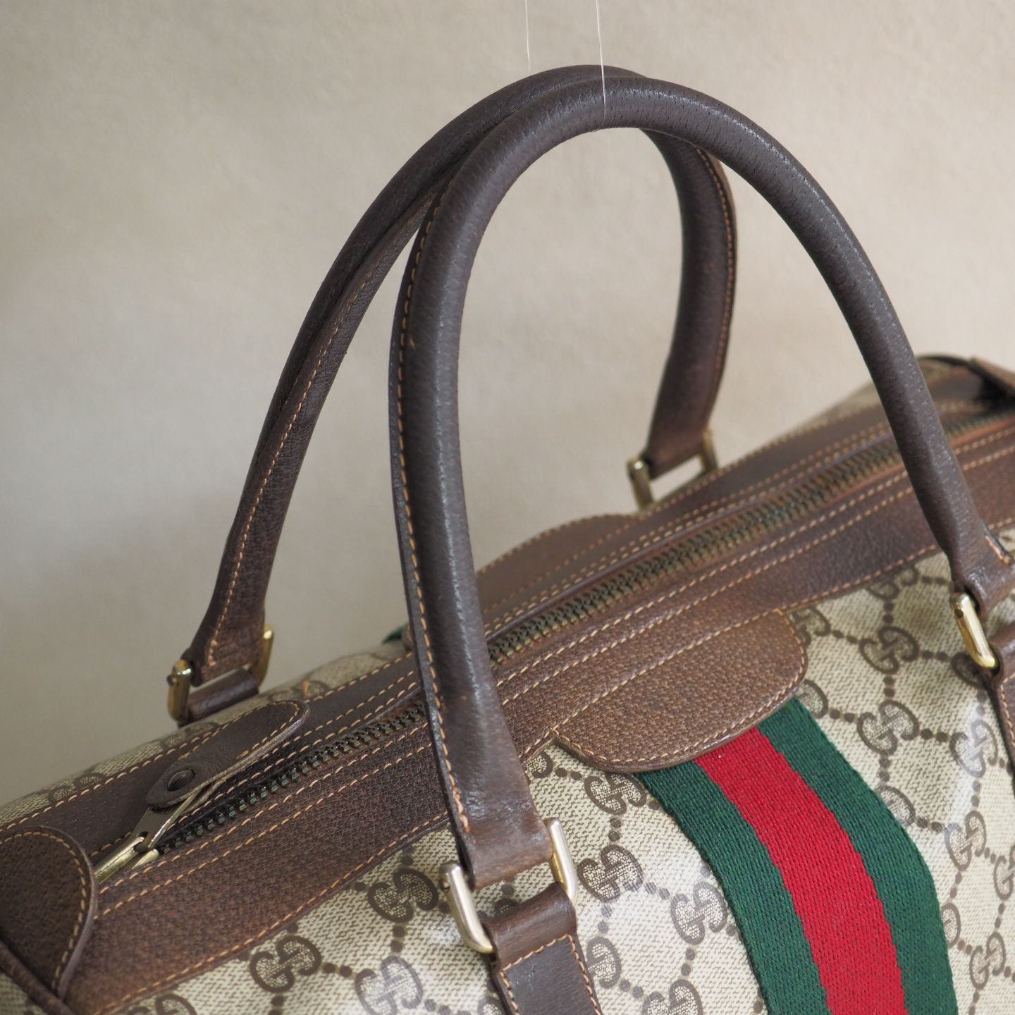 オールドグッチ GUCCI シェリーライン GGスプリーム ハンドバッグ ...