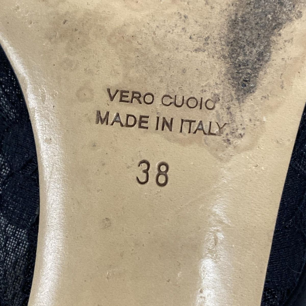 NEBULONI E.(ネブローニ) サンダル 38 レディース - 黒 レース