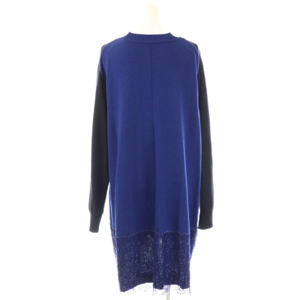 サカイ sacai Knit&Lace Tunic チュニックニットワンピース