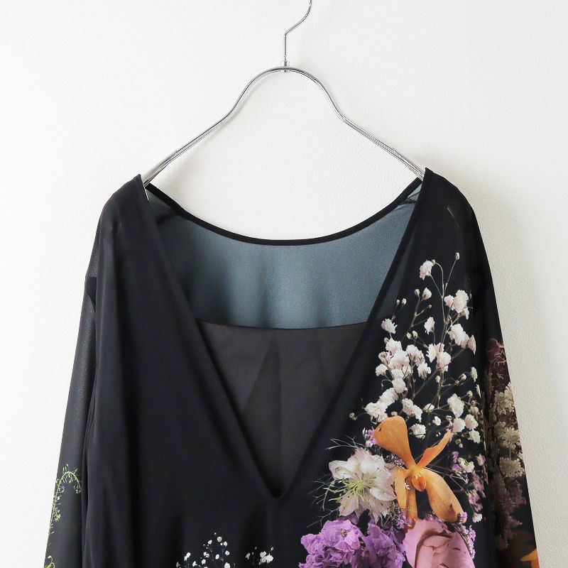 美品 2023AW アメリ AMERI UND 2WAY DARIA V NECK DRESS ダリア V 