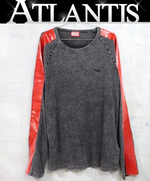 DIESEL ◆T-Redroxt ロゴ 長袖 Tシャツ ロンT◆関税送料込み DIESEL ディーゼル ロンT 長袖 Tシャツ メンズ ロゴ ホワイト