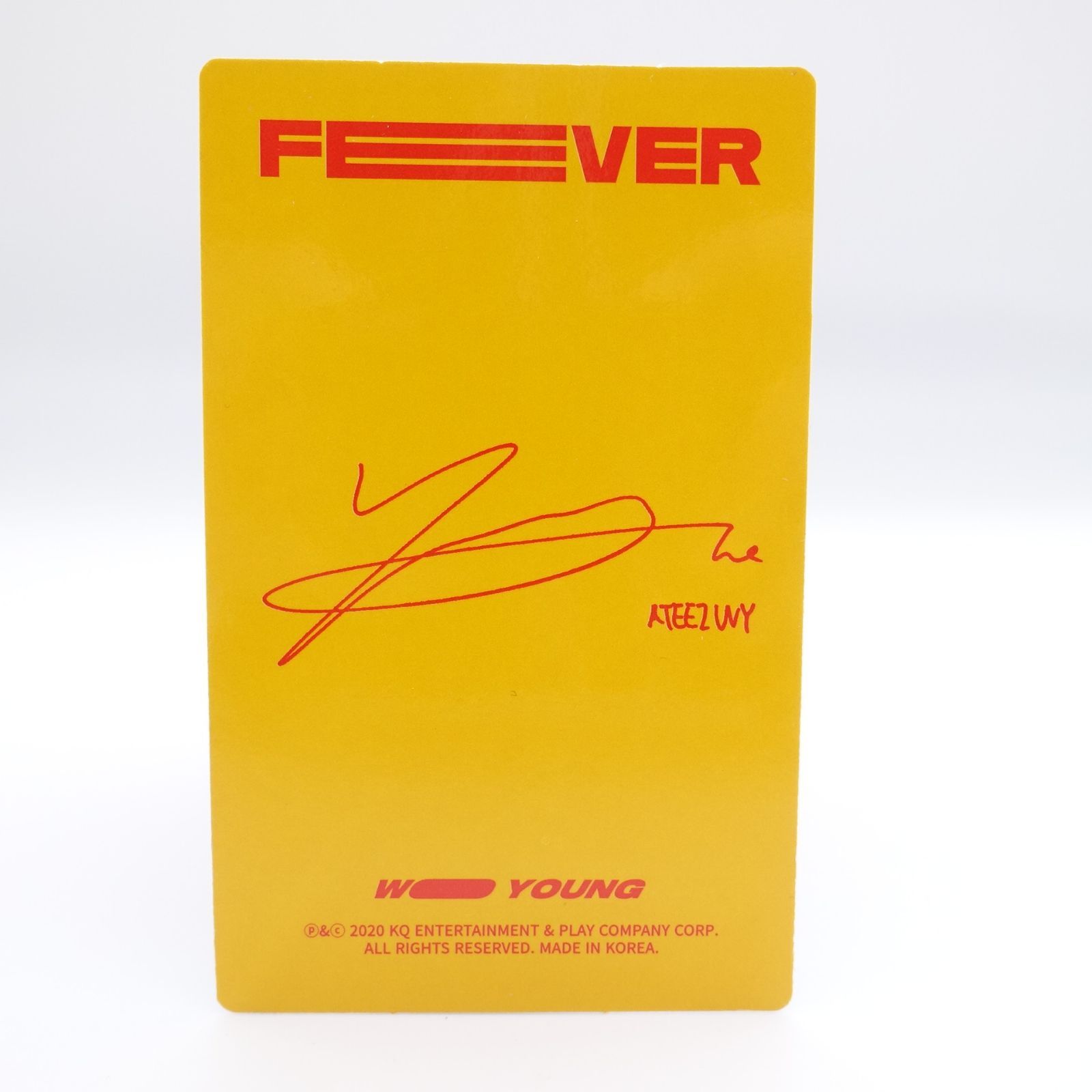 ATEEZ アチズ トレカ ネームタグ ウヨン ATEEZ ネームタグ ウヨン トレカ wooyoung フォト カード