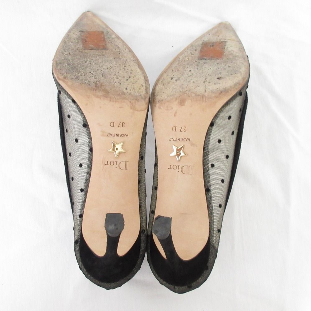 Dior ディオール　パンプス　レース　ドット 良品 Christian Dior クリスチャンディオール レースドット