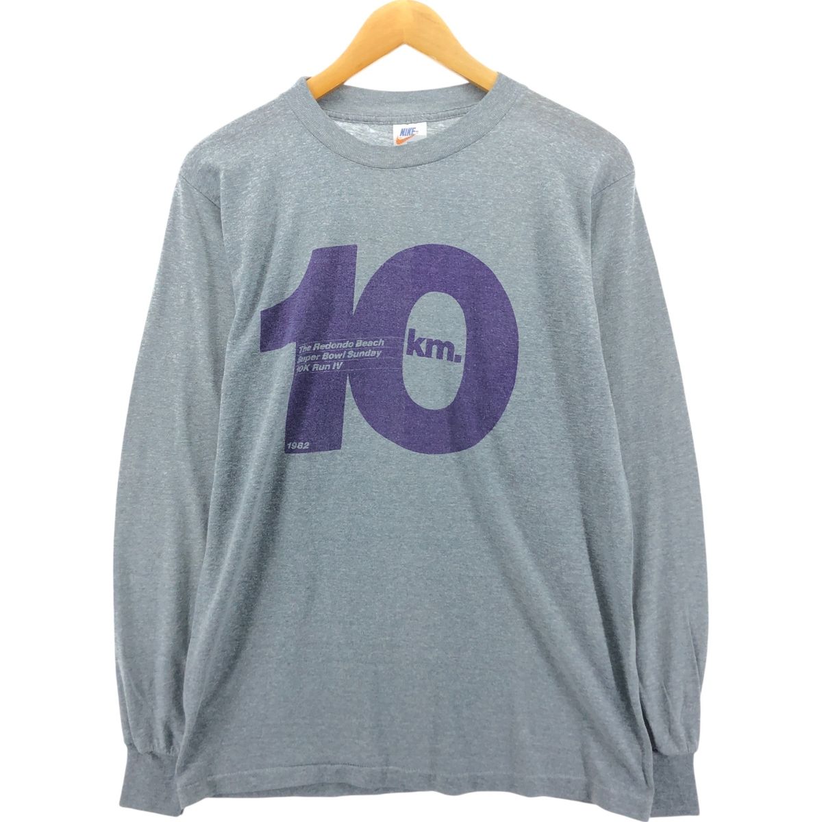 古着 70年代 ナイキ NIKE オレンジタグ ロングTシャツ ロンT メンズL相当 ヴィンテージ|eaa554296