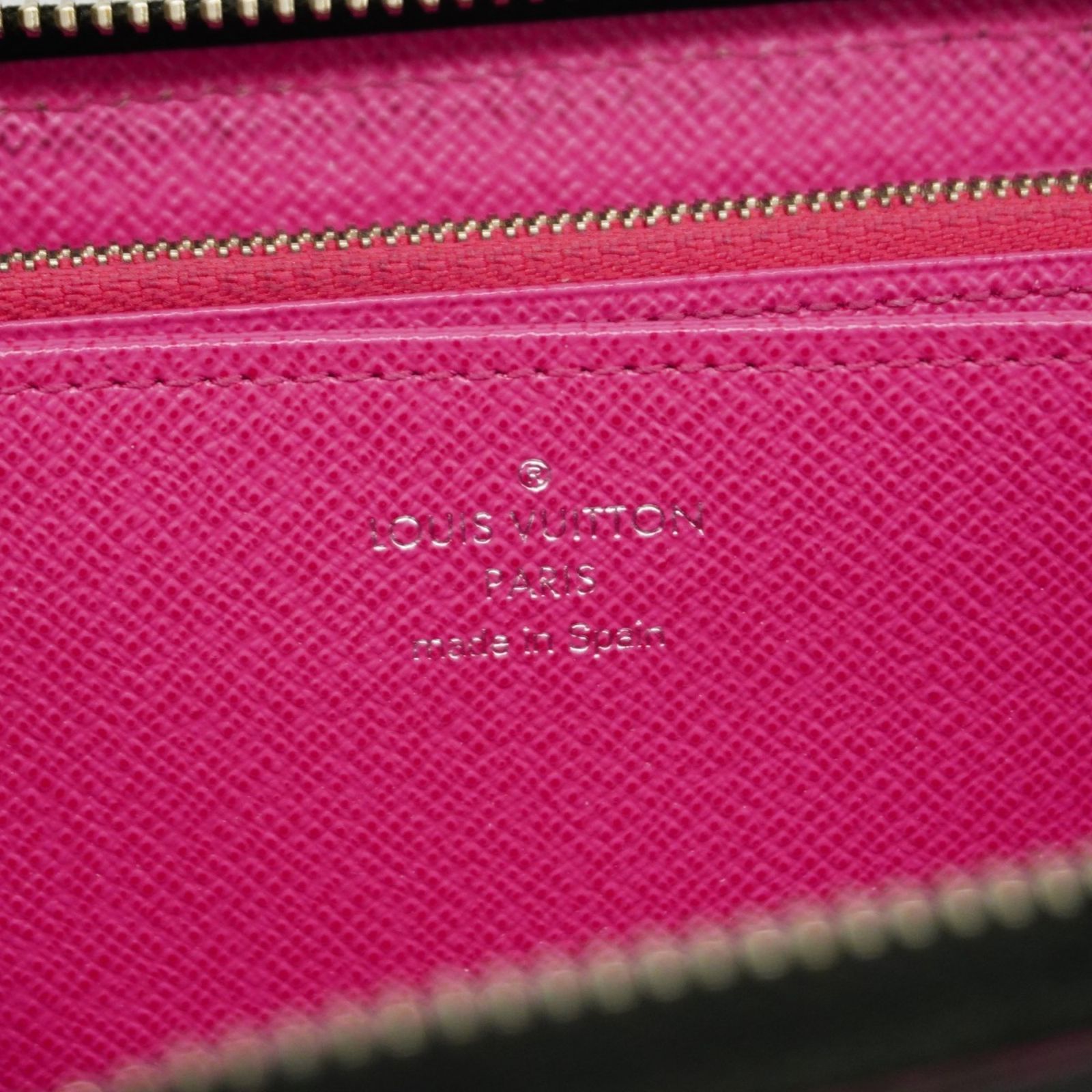 LOUIS VUITTON 長財布 ジッピーウォレット ノワールホットピンク