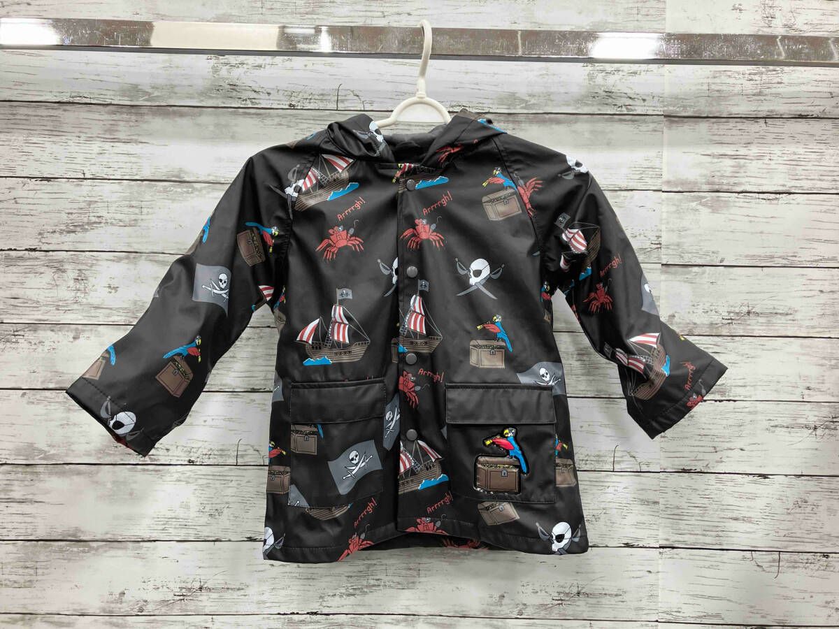 【激安大特価，新作】 FOX FIRE フォックス ファイヤー レインコート ブラック 3T ベビーレインコート