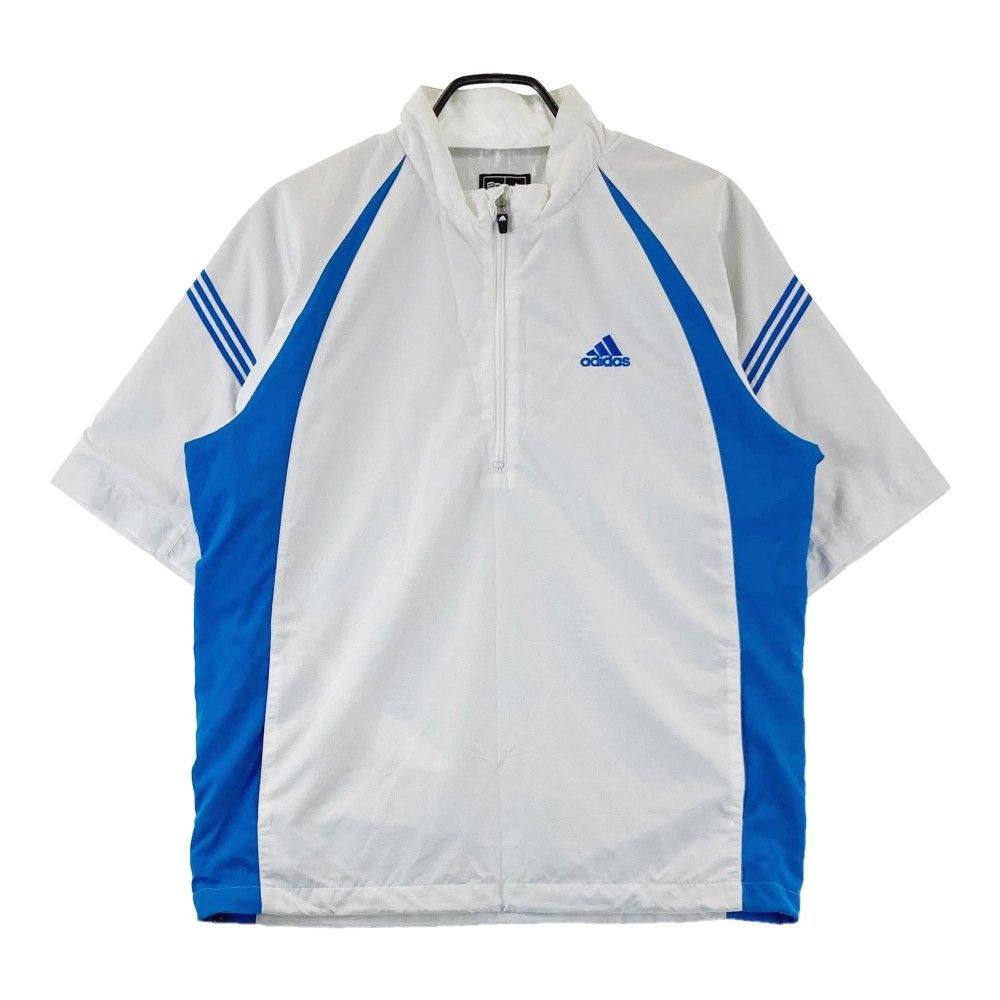 ADIDAS GOLF アディダスゴルフ JO124 ハーフジップ 蓄熱 ブルゾン ホワイト系 L [240101149962] ゴルフウェア メンズ  ストスト