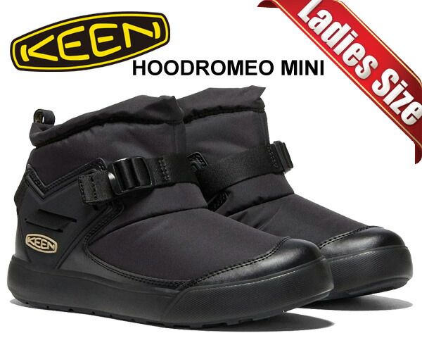 キーン ウィメンズ フッドロメオ ミニ ブーツ KEEN HOODROMEO MINI BLACK|BLACK 1026797 ブラック レディース スニーカー ミッドカット